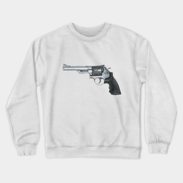 Gun Painting Crewneck Sweatshirt by Bollocks